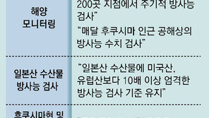 정부 “이달부터 국내 해역 200곳 방사능 검사… 결과 공개할 것” 