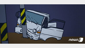 화물트럭 몰다가 군통신단자함 들이받고 도주 60대, 집유