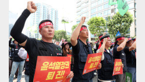 “노조탄압 중단 집회자유 보장”…사흘째 총파업 민주노총 결의대회