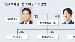 현대百그룹, 단일 지주사로… ‘형제 경영’ 굳히기 