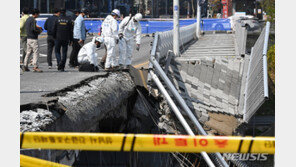 “분당 정자교, 콘크리트·철근 부착력 상실로 보도부 붕괴”