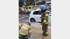 ‘호우특보’ 인천 도로·지하창고 침수 등 피해 속출