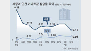 ‘작년 집값 급락’ 세종-인천, 시세 오르고 분양률 급등