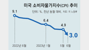 美물가 둔화… “7월 금리인상이 마지막” 기대 