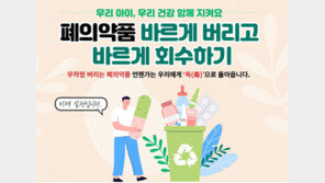 종로구 “가까운 우체통에서 폐의약품 회수해요”