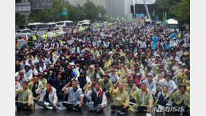 건설노조, 전국 결의대회…“노조탄압 정부 규탄”