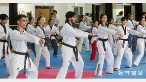 다양한 국적 모인 태권도 합동 훈련