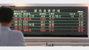 “KTX 내일부터 300km 정상 운행…일반선은 모레 운행 재개 목표”