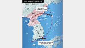 ‘전술핵 탑재 가능’ 北미사일 550km 비행… 南향하면 美핵잠 입항한 부산기지 타격 