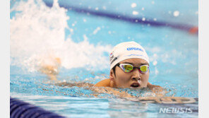 ‘개인 최고기록’ 김우민, 세계선수권 자유형 400m 5위