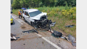 영월 38번 국도서 차량 충돌사고…5명 부상