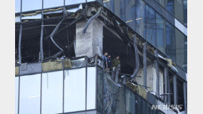 우크라, 드론으로 모스크바 금융허브 또 강타…고층건물 파손