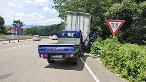 진주서 화물차 추돌로 모자 사망…부친 병문안 갔다 오다 사고