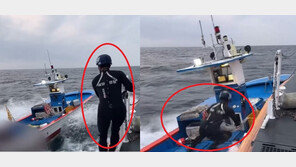 통제 벗어나 질주하던 어선에 과감히 뛰어든 해경, 2차사고 막아