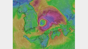‘기차 탈선 위력’ 카눈 일본 뚫고 동해로…경상권 영향 불가피