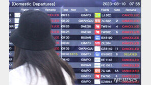 제주공항 오늘도 무더기 결항…“오후 운항 재개 가능성”