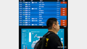 태풍 ‘카눈’ 전국 영향권…전국 15개 공항서 45편 결항