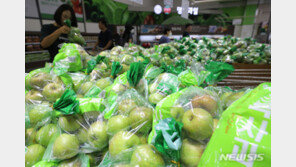 추석 한 달여 앞두고 과일값도 ‘들썩’…수급 줄고 상품성 떨어져