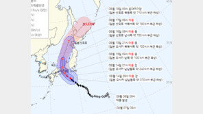 태풍 ‘란’ 광복절에 일본 관통…열도 초 긴장