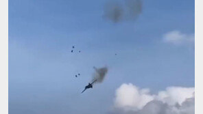 美 에어쇼 미그機 추락…조종사는 비상 탈출