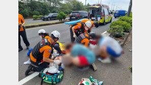 잼버리 참가 후 제주 찾은 독일 쌍둥이 자매…오토바이 몰다 사고