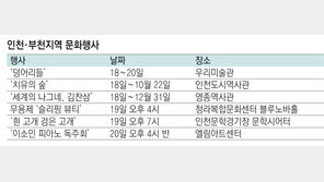 [인천판/문화가]인천·부천지역 문화행사