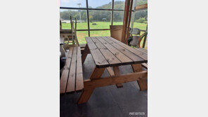 태풍 ‘카눈’ 틈타 공원서 탁자 훔쳐가…경찰, 수사 중