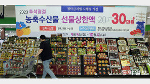 추석 농축수산물 선물 상한액 30만원… 내달 5일부터 10월 4일까지 
