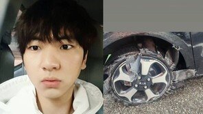 이주승 운전 중 타이어 펑, 휠만 남아 처참…“와 내 목숨”