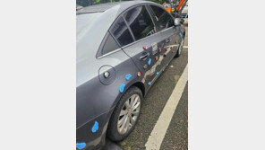 차량 ‘문콕 방지’ 스펀지 덕지덕지 테러…“원한 살 일 없다” 차주 하소연