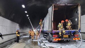 신대구부산고속도로 청도2터널 추돌 사고로 화재… 11명 중경상