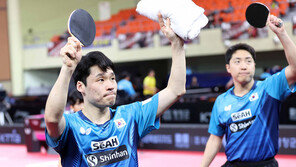 男탁구, 中에 막혀 복식 결승행 실패…中 전종목 석권 가시권