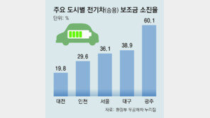 전기차 판매 증가 주춤… 올해 보조금 63% 남아 