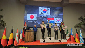 이신영, 한국당구 새역사 창조…女3쿠션세계선수권 우승