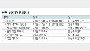 [인천판/문화가]인천·부천지역 문화행사