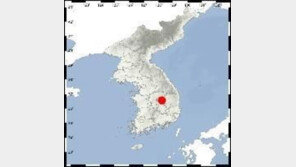 경북 문경시 동쪽서 규모 2.2 지진 발생