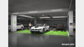 LGU+-한화 건설부문, 천장형 전기차 충전 시스템 개발