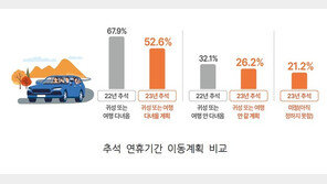 추석때 4명 중 1명꼴 귀성·여행 안간다…“교통혼잡·지출비용 부담”