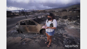 산불 휩쓸고 간 터전으로 돌아온 美 마우이 라하이나 주민들