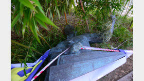 파손된 정율성 동상 기증 받은 단체가 직접 복원키로