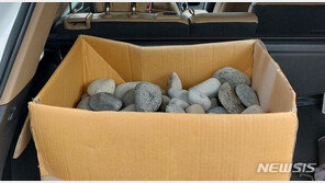 “마당에 깔려고”…제주 해안가서 자갈류 훔친 중국인 모녀 입건