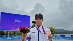 박재훈, ‘첫 선’ 마라톤수영서 銅…“후반에 자신있었다”
