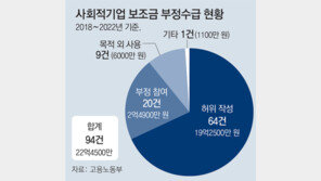 [단독]사회적기업 94곳, 보조금 22억 부정수급… “근로인원-시간 허위 등록해 인건비 챙겨”