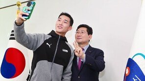 이상일 용인시장, 우상혁 만나 “올림픽서도 멋진 모습 보여달라”