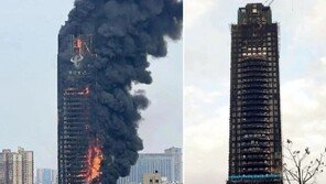 “다 탔네” 작년 中 42층 건물 집어삼킨 화재 원인은 담배꽁초