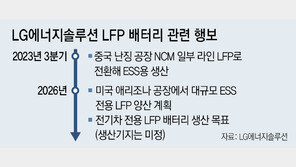 LG엔솔, LFP 배터리 진출 공식화… “2026년 양산… 중저가도 잡겠다” 