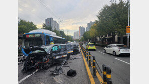 [단독]12명 사상자 낸 ‘부산 전기차 택시’…충돌 직전 시속 100km 안팎