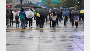 아침부터 수도권 최대 30㎜ 비…수도권 미세먼지 ‘나쁨’