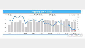 8월 소매판매액 51.5조 ‘1.9%↓’…창업기업은 5.2% 감소