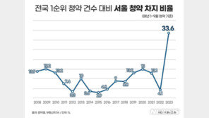 올해 서울 아파트 청약 비율 33.6%…역대 최고